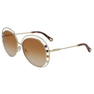 Chloé CE169S 889 Gold Frame Aviator Sunglasses